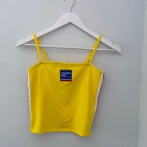 FOREVER 21 Yellow Crop top F21